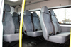 14-Seater Ford Transit seating interior with 13+1 seats
