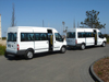 14-Seater Ford Transit rear view with sliding door